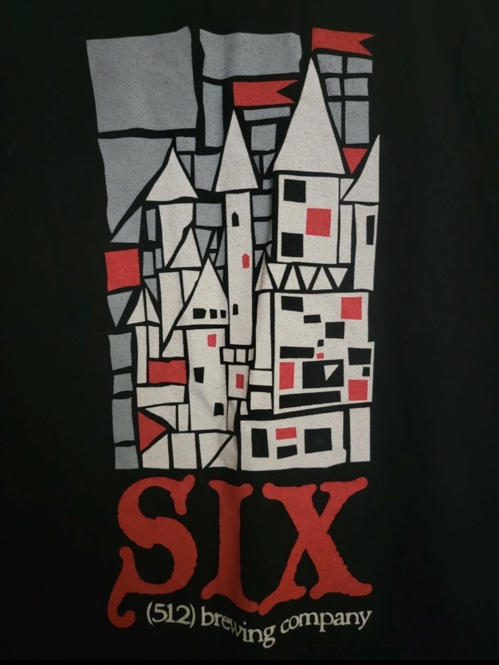 512 Brewing Co Anniversary 6 Tee. Sz S. Austin TX Craft Beer